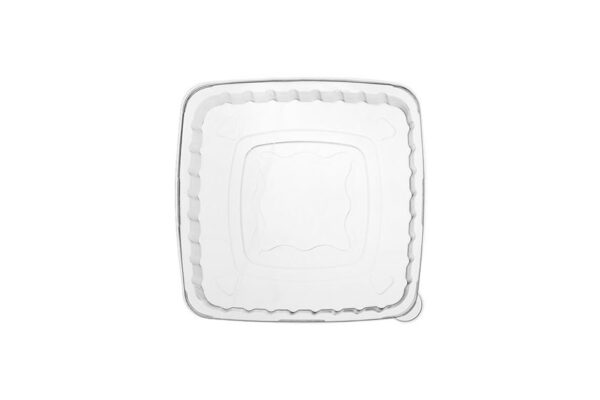 PET Lids for Square Sugarcane Bowls 500-1250ml. | Tessera Sustainable Packaging®