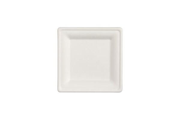 Τετράγωνα Πιάτα Ζαχαροκάλαμο 20x20 cm. | TESSERA Bio Products®