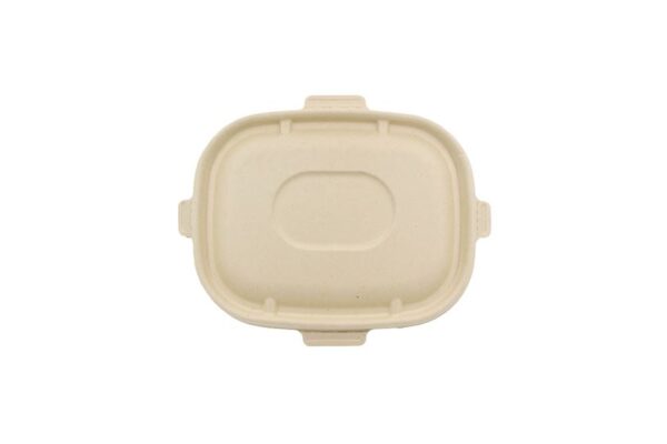 Safelock Sugarcane Lids for Sugarcane M/W Food Containers 850-1100ml. | TESSERA Bio Products®