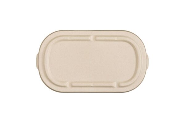Sugarcane Lids for M/W Sugarcane Food Containers 850-1000ml. | Tessera Sustainable Packaging®