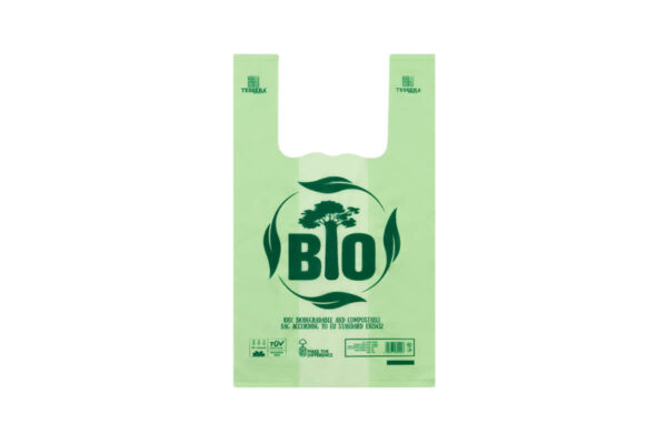 Biodegradable T-Shirt Bag 30×50 cm. | TESSERA Bio Products®