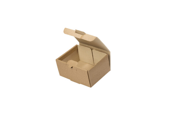 Δίφυλλο Χάρτινο Κουτί Φαγητού Kraft Μικρή Μερίδα