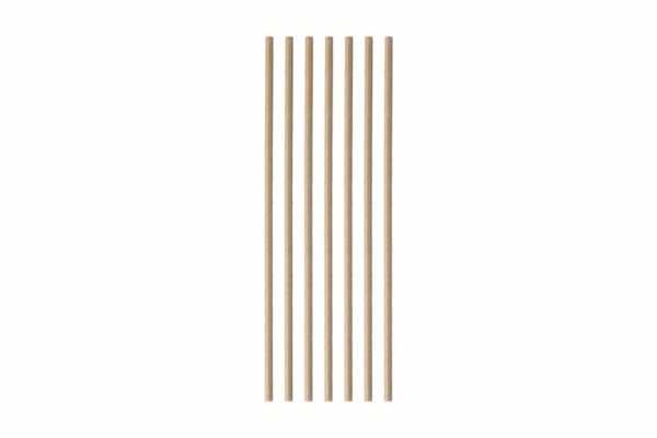 Paper Straws FSC® Kraft Straight Ø 0.42x19 cm Wrapped 1/1 | TESSERA Bio Products®