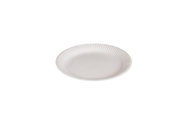 Round White Paper Plate FSC® Ø18 cm. (10 pieces) | TESSERA Bio Products®