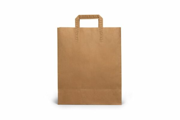 Kraft Paper Bags with Reinforced External Handles 26x17x29 cm. | TESSERA Bio Products®