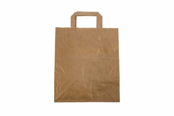 Kraft Paper Bags with Inner Handle 26x17x29 cm. | TESSERA Bio Products®