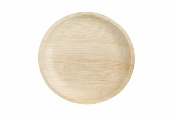 Palm Leaf Round Plate Ø23 cm. (10 pieces) | TESSERA Bio Products®