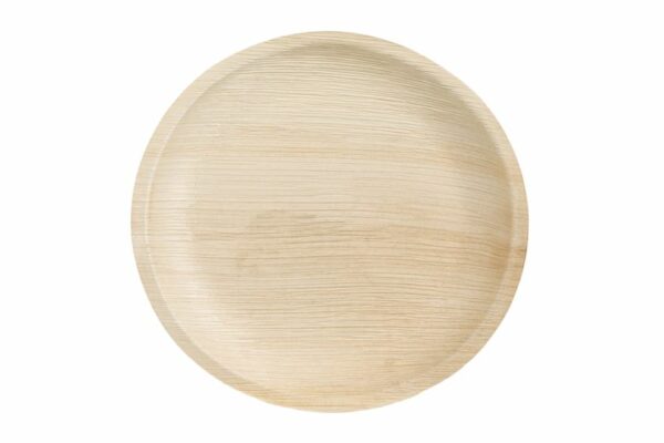 Palm Leaf Round Plate Ø25 cm. (10 pieces) | TESSERA Bio Products®