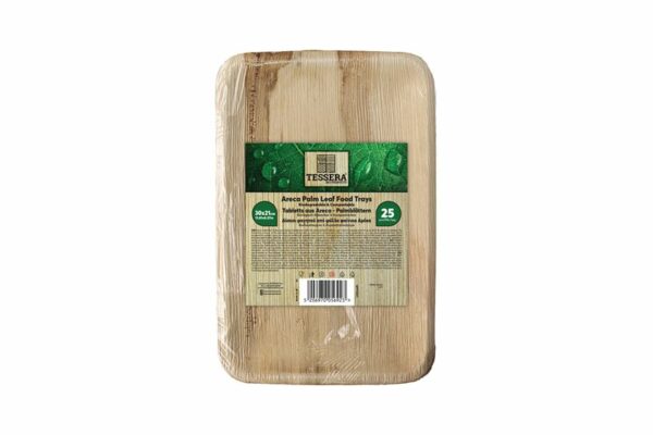 Palm Leaf Rectangular Platter 21x30 cm. | Tessera Sustainable Packaging®