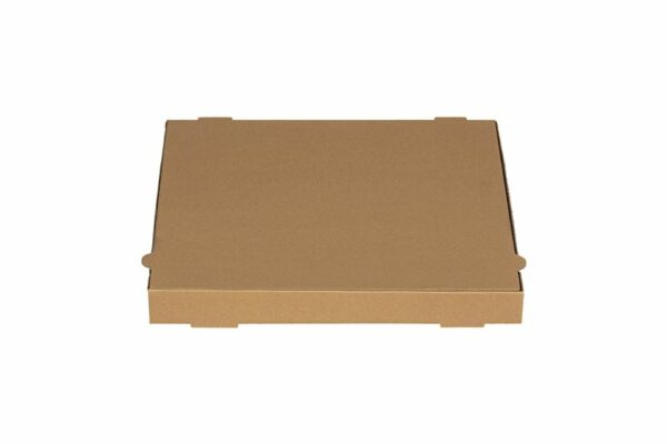 Kraft Paper Pizza Boxes Νο Design 28x28x4 cm. | TESSERA Bio Products®