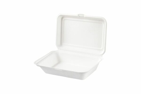 Σκεύη Φαγητού Ζαχαροκάλαμο με Ενσωματωμένο Καπάκι 23x15cm. | Tessera Sustainable Packaging®