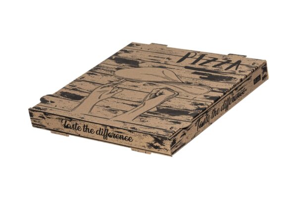 Kraft Paper Pizza Boxes Handmade FSC® 40x40x4.2 cm. | TESSERA Bio Products®