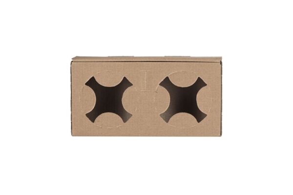 Kraft Paper Cupholders 2-compartments | TESSERA Bio Products®