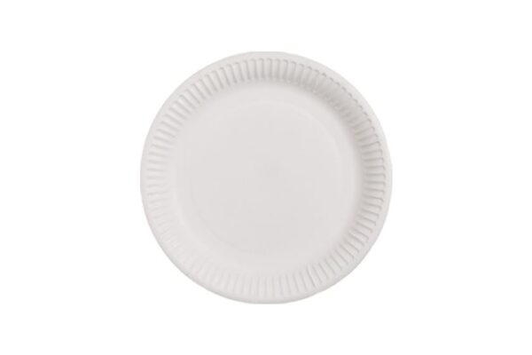 Χάρτινα Πιάτα Λευκά Ø 23cm. | TESSERA Bio Products®